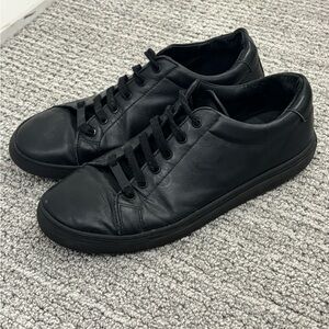 Valentino Black Leather Sneakers